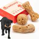 Willjoy 3-Pack Dog Toys for Aggressive Chewers, Chew Toys for Aggressive Chewers, Pine Wood & Nylon, Bacon Flavor Aggressive Chew Toys for Large Dogs, Long Lasting Dog Chews Alternative to Real Sticks (3-Pack DuraDumb/RollBall/CurveBone)