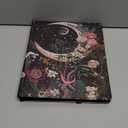 Moon Floral Card Binder 4 Pockets 160 Cards Slot Faux Leather