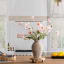 Ceramic Flower Vase Home Decor - Large Farmhouse Table Vases Rustic Vintage Living Room Kitchen Bedroom Decorations for House Book Shelf Office Coffee Desk Dining Fireplace (9" Retro)