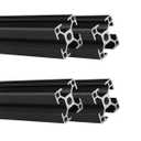 3030 T Slot Aluminum Extrusion for 3D Printer Parts and CNC DIY Black 1000mmX4