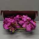 38 Inch Purple Flowers Orchids Artificial Flowers 6 PCS Artificial Orchids Faux Orchid Velvet Flowers Long Stem Artificial Flowers for Tall Vase for Home Wedding Decoration(Purple)