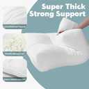 HOMBYS Shredded Foam Sofa Back Cushions, Supportive Back Cushion Replacement for Couch, Stuffing Filling Lumbar Support Pillow for Couch, Bed, Floor, (31.4"x18"x5")