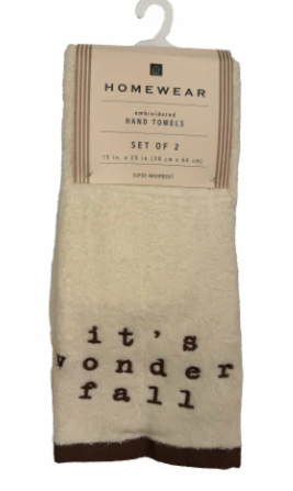 Home Wear Hand Towels Set of 2 15x25