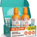 GuruNanda Dry Mouth Mouthwash Helps Relieve Dry Mouth & Moisturize Oral Tissues Alcohol-Free, Gentle Hydration Oral Rinse, Fresh Mint - 16 oz, Pack of 2