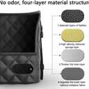 Car Purse Holder Between Seats - Large Capacity Leather Car Net Pocket Handbag Holder - Universal Car Storage Pocket for Phone,Key,Purse,Bottle,Umbrella purse holder for car