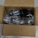 1.5"Stem casters Set of 4 Heavy Duty casters Wheels with Safety Dual Locking Furniture casters Swivel Castors with Brakes Metric Threaded Stem M10 x 25mm,300Lbs