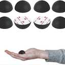 1.25" Silicone Hemisphere Bumpers Isolation Feet Rubber Non-Skid Speaker Pads with Adhesive Record Player Isolation Pads for Small Speaker Spikes,Turntable,Amplifiers, Subwoofer,Monitors,Decks 4 pcs