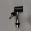METOWARE Right-Angle Head Trailer Hitch Receiver Lock, 1/2" Diameter Pin Lock with 5/8" Adaptor, 2-3/4" Pin Fits 2" or 2-1/2" Receiver