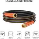Giraffe Tools Garden Hose 12ft x 3/4", Heavy Duty Water Hose, Flexible, Hybrid Lightweight Hose, Male to Female Fittings, Burst 600 PSI