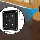 Generic 8 Wood Post Plate Connector,Deck Porch Railing Support Base, 4"" x 4"" Wood Fence Post Anchor BaseDeck Porch Railing Support Basewe Offer 64 Screws as a Gift.