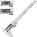 Jiavarry Digital Caliper Measuring Tool, Stainless Steel Vernier Caliper Digital Micrometer with Large LCD Screen, Easy Switch from Inch Metric Fraction, 6 Inch Caliper Tool for DIY/Household