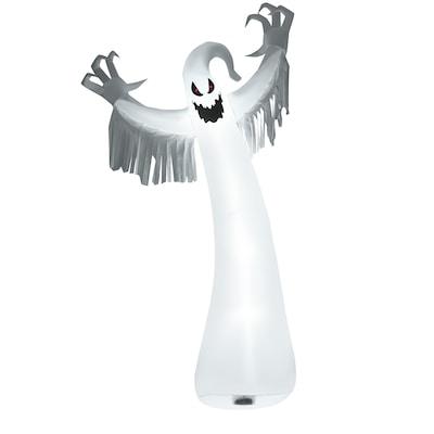 12-ft Pre-Lit White Ghost Inflatable for Indoor/Outdoor Halloween Decorations