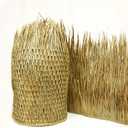 Forever Bamboo Mexican Palm Thatch Roof Runner Roll Tiki Hut Thatch Duck Boat Blinds Grass Palapa Thatch Roofing for Tiki Bar Huts 35 in H x 60 ft L