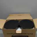 Wireless Charging Table Lamp for Bedroom Set of 2, Touch Control Dimmable with Type C USB Ports & AC Outlet Bedside Nightstand Lamp, Glass Shade Industrial Desk Lamp for Home Office, Bulbs Included