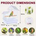 Small Bird Cage, Lightweight Hanging Travel Cage with Removable Tray