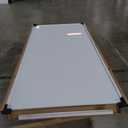 J&J worldwide Magnetic Glass Whiteboard 96x48 Inch Ultra White, Frameless Tempered Glass Dry Erase Board Wall Mounted Includes Markers, Eraser, Magnets, Mounting Kit for Office Home& School