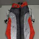 SlowTon Dog Jacket with Harness Built in - Waterproof Fleece Winter Warm Dog Coats for Small Medium Dogs, Reflective Adjustable Furry Puppy Vest Clothes for Outdoor Walking (Red & Black,M) (Medium (Chest 18.0"-21.0"))