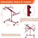 Auto Body Paint Stands, Adjustable Automotive Door Hood Fender Panel Holder, Multifunction Rotating Car Bumper Rack with 4 Wheels for Body Parts Repair, Sand, Prep, Spray Primer, Paint Bodywork, 1 Count