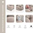 Outdoor Chair Cushions 22x22x4 Inch Set of 2, Seat Pads with Ties, Taupe