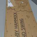 Baby Swing Indoor and Outdoor, Canvas Hammock Swing for Baby to Toddler with a Comfortable Seat, Macaroon Wooden Toy, Adjustable 5-Point Harness,Gift for Baby Boys Girls, 3 Modes, White