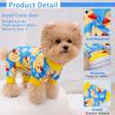XPUDAC 4 Pack Dog Pajamas for Small Dogs Pjs Clothes Puppy Onesies Outfits for Doggie Duck Shirts Sleeper for Pet Cats Jammies-L