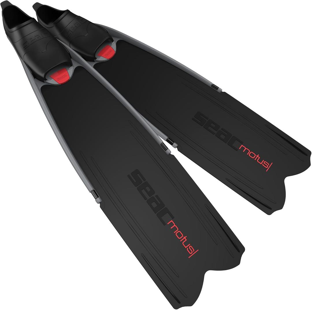 Seac Motus Freediving Fins (9.5-1, Black)