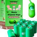 Multipurpose Waste Bags 11 Refill Rolls (198 Bags) with Dispenser, Biodegradable, Leak-Proof, Easy to Use, Value Pack