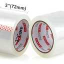 3" Heavy Duty Packing Tape 2 Pc, Total 360Y - 3 inch x 65 Yards, 2.4 mil Thick, Clear 3 Inch Wide Packaging Tape for Shipping, Mailing, Moving & Storage