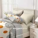 Nesker Comforter Set Twin Size, Boho Mid Century 5 Pcs Bedding for Kids and Adults, Minimalist Abstract Bed Sheet Sets with Fitted Sheet Pillowcase & Sham