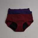 Molasus Incontinence Underwear for Women Absorbency Period Leakproof Panties (XX-Large, Multicolor-3pack)