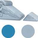 Lunix Replacement Cover for LX11 5pcs Wedge Pillow Set, Foam not Included - Gray