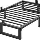 Yitong Angel 10 inch Twin Bed Frame Low Profile Metal Platform Frames with Mattress Slide Stopper,Heavy Steel Slats Support,No Box Spring Needed,Noise Free,Non-Slip,Easy Assembly