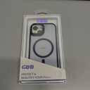 Designed for iPhone 15 Case, Compatible with Mag-Safe, Frosted Translucent Slim Case with Built-in Aluminum Alloy Lens Bracket, Military-Grade Drop Protection with Airbag Corners, Blue