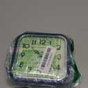 5.5" Large Analog Alarm Clock Silent Non Ticking, Glow in Dark dial, Gentle Wake, Beep Sounds, Increasing Volume, Battery Operated Snooze and Manual Light, Easy Set (Best for Elder) (Black)