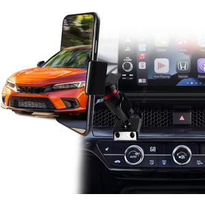 2026 CRV Civic Vent Phone Mount for Honda CRV 2023-2026 | Civic 2022-2026 Accessories | Aluminum Telescopic Air Vent Phone Holder |Thick Case Friendly Car Mount for iPhone 16/15 Pro Max, Galaxy S24