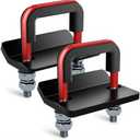 Gerguirry Trailer Hitch Tightener Anti Rattle Clamp for 1.25" to 2" Hitch Cargo Carrier Tow Hitch Stabilizer Heavy Duty for Bike Rack, Truck, SUV, RV Accessories, Red, 2Pcs