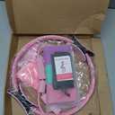 Pilates Ring Kit for Women Home Workouts Better Pilates Essentials Kits Equipments Sets Accessories Magic Ring Booty Bands Glutes Yoga Ball 25cm Figure 8 Resistance Yoga Bands for Stretching 8 Pcs (Pink)