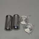 2 Pack Tea Infuser with Drip Tray, Extra Fine Mesh Tea Infusers for Loose Tea, 316 Stainless Steel Tea Strainer with Extended Chain Hook, Tea Steeper (2 Pack - Large)