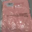 ZDC Girls Casual 3/4 Sleeve T Shirts Kids Cute Crewneck Tops Basic Tees Blouse for 5-14 Years (Pink)