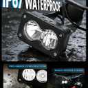 Headlight Kit 6000-6500K Led Light Bar with Switch for Surron Sur Ron Eride E Ride Pro S SS X260 Spot Flood Combo Dirt Bike Light Motorcycle Front Headlamp Clear White