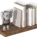 Large Floating Shelves for Wall 24" W x 12" D x 1.2" H Deep Floating Shelves 1 Pack Floating Shelf Large Storage Space Wall Mount Shelf for Living Room Kitchen Bathroom Rustic Brown