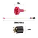 MONKEMON Upgraded DC97-05280W Washer Damper Suspension Rods| Washer Shock Absorber| Replace AP5966911 DC97-05280 DC97-16350 DC97-18610 Series| Compatible with Samsung wa50r5400a etc 4-Piece