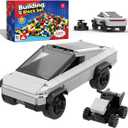 Cyber Off-Road Truck Toy Building Set, Vehicle Building Kit with ATV Motorcycle, Pickup Car Toy for Kids Ages 6+ and Adult Collectors