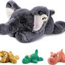 20" | 4 Pounds Weighted Stuffed Animals,Sensory Comfort Plush Throw Pillow Toy, Soft for Home & School, Kawaii Plushies Hugging Toy Gifts for Kids & Adults (Elephant, 20 inch 4 Pounds)