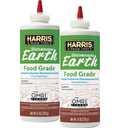 HARRIS Diatomaceous Earth Food Grade, Half Pound with Easy Application Puffer Tip - 2 Pack