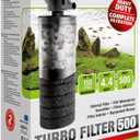 Aquael Turbo Filter 500, Internal Aquarium Filter, In Tank Filtration, 5-40 Gallons