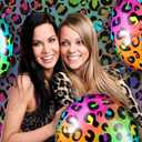 8 Pcs 18 Inch Neon Rainbow Leopard Birthday Foil Balloons Color Cheetah Balloons Cheetah Birthday Decorations Neon Rainbow Leopard Decorations Supplies for Party