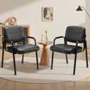 Sweetcrispy Waiting Room Chairs Set of 1, Office Guest Chairs No Wheels
