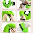 Inflatable Dog Cone Collar, Cone for Dogs to Stop Licking, Donut Collar After Surgery, Soft Dog Cone Alternative, Cones Collar for Small Medium Large Dogs (Green, L (Neck 13"-18")) (Green, L)