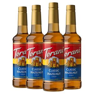 Torani Syrup, Classic Hazelnut, 25.4 Ounces (Pack of 4) (EXP 08/11/28)